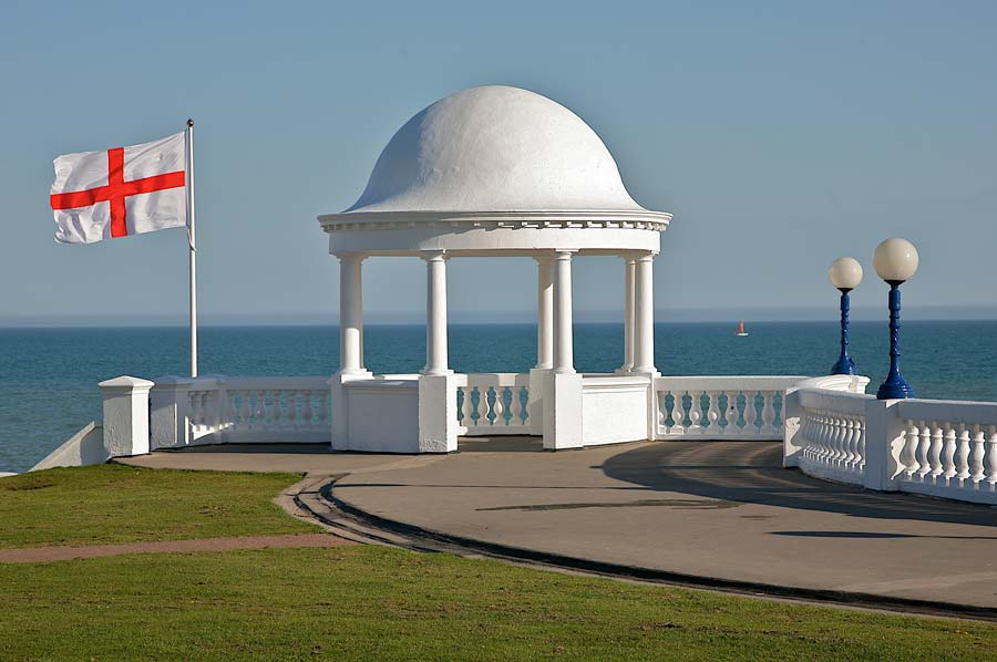 Bexhill Colonnade With English Flag