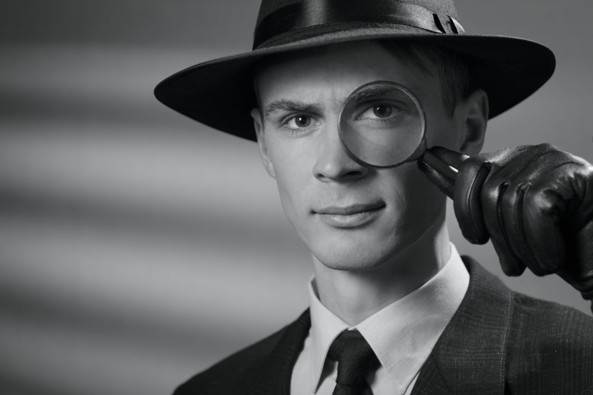 Detective in a hat Alastair Hazell