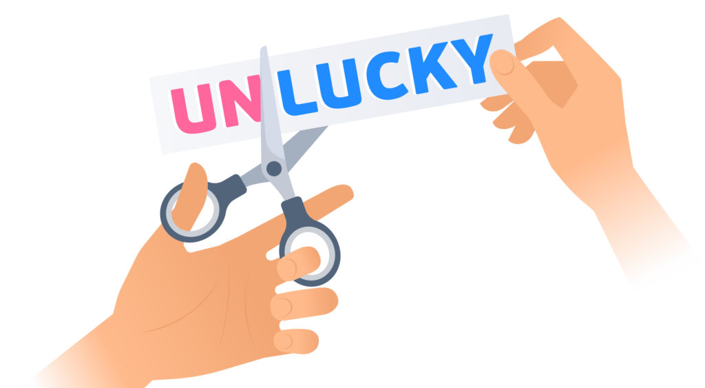 Lucky / Unlucky graphic
