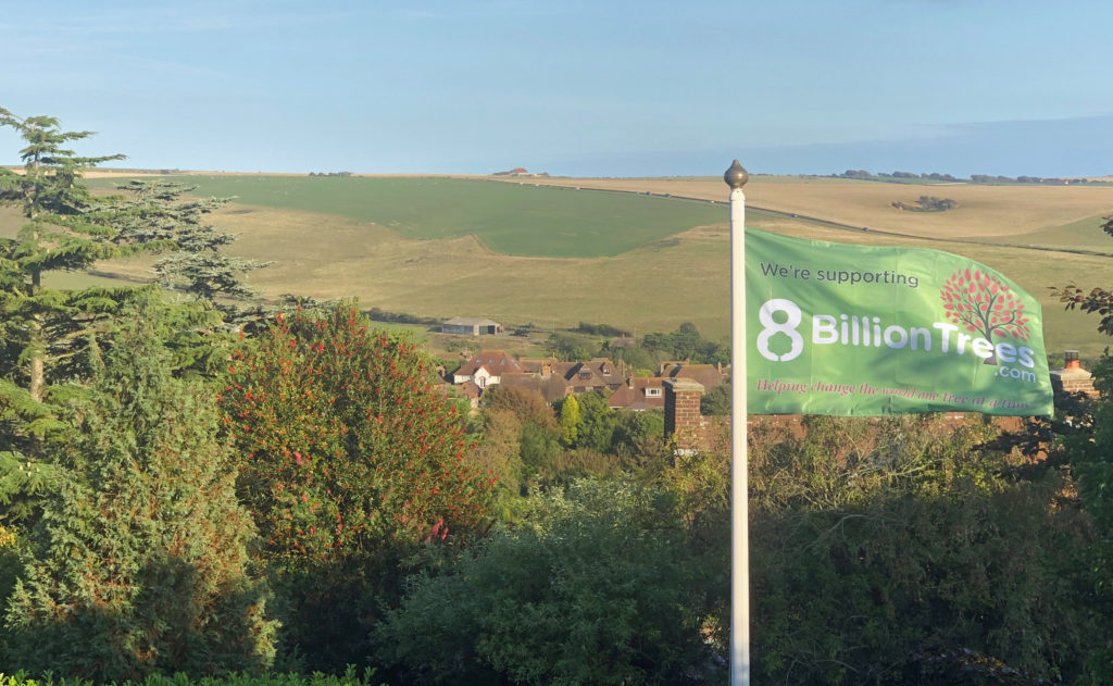 8 Billion Trees flag