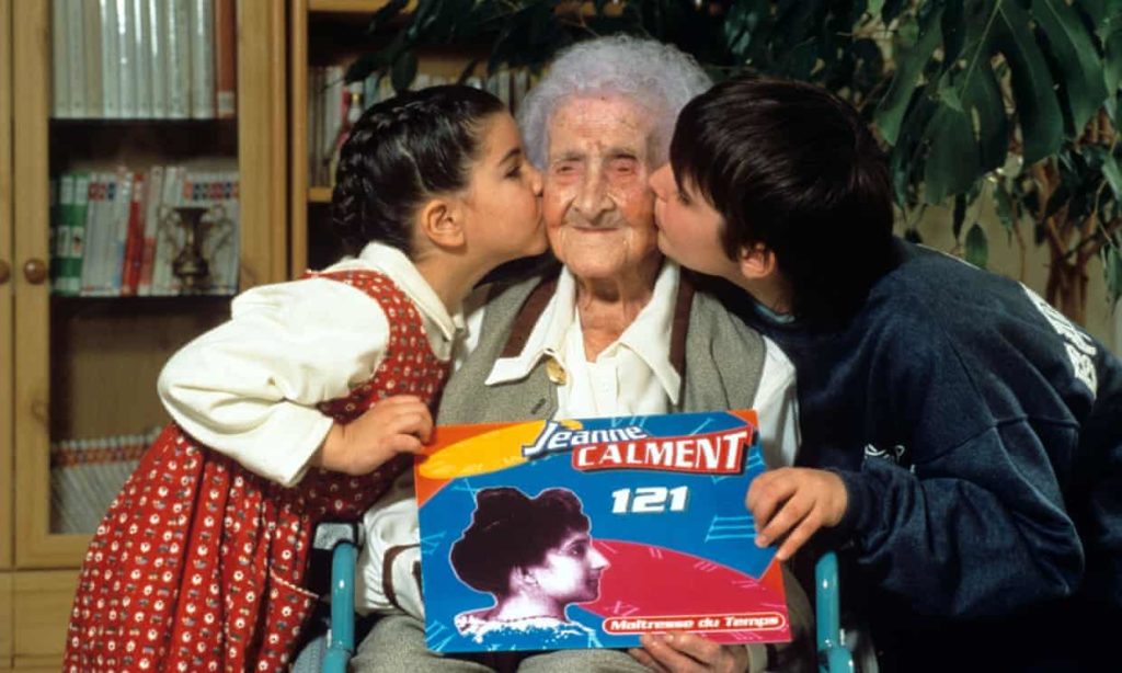  Jeanne Calment at 121 years old